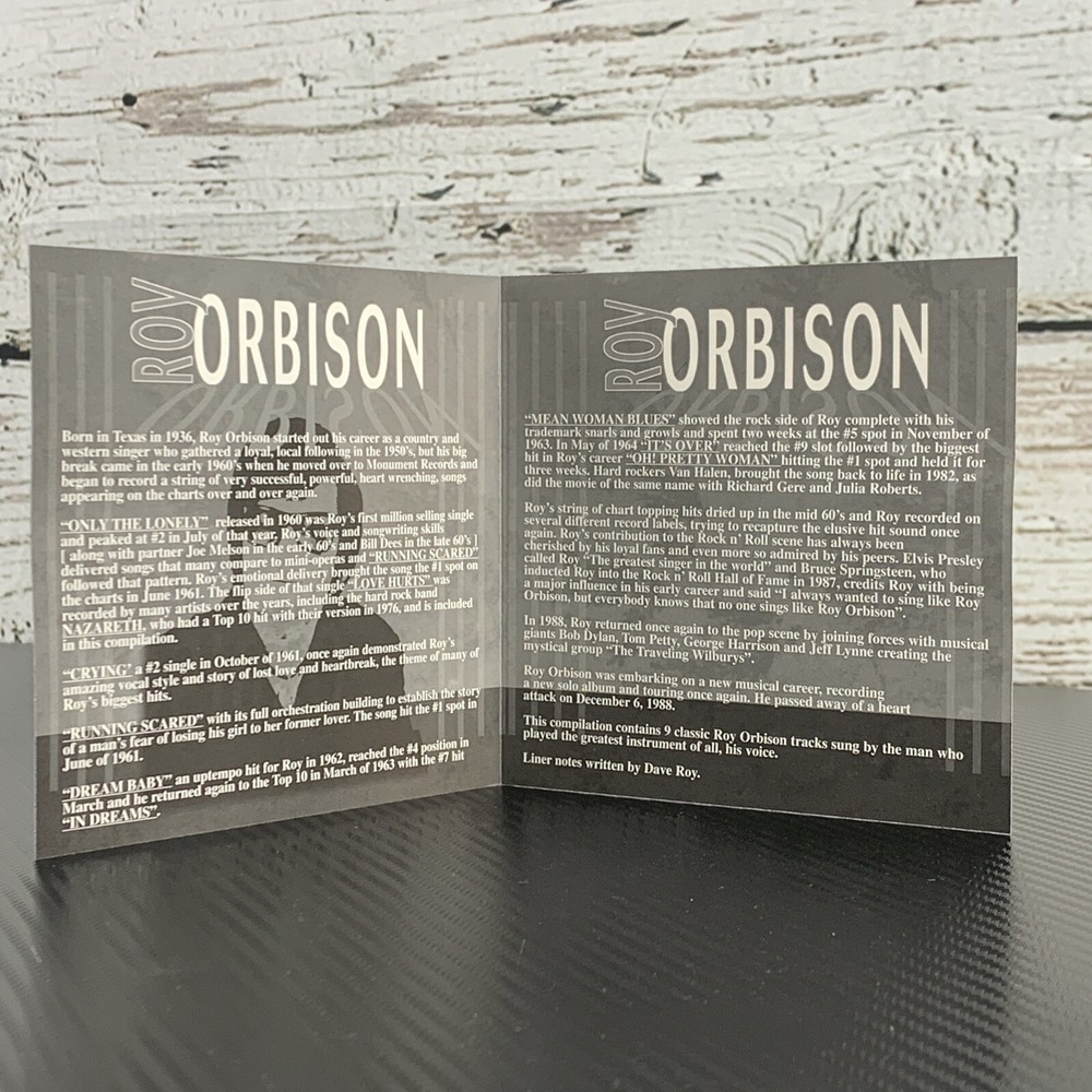 Roy Orbison – Oh Pretty Woman - Original Chart Hits (CD, Nov-1998, Madacy) - Picture 6 of 6